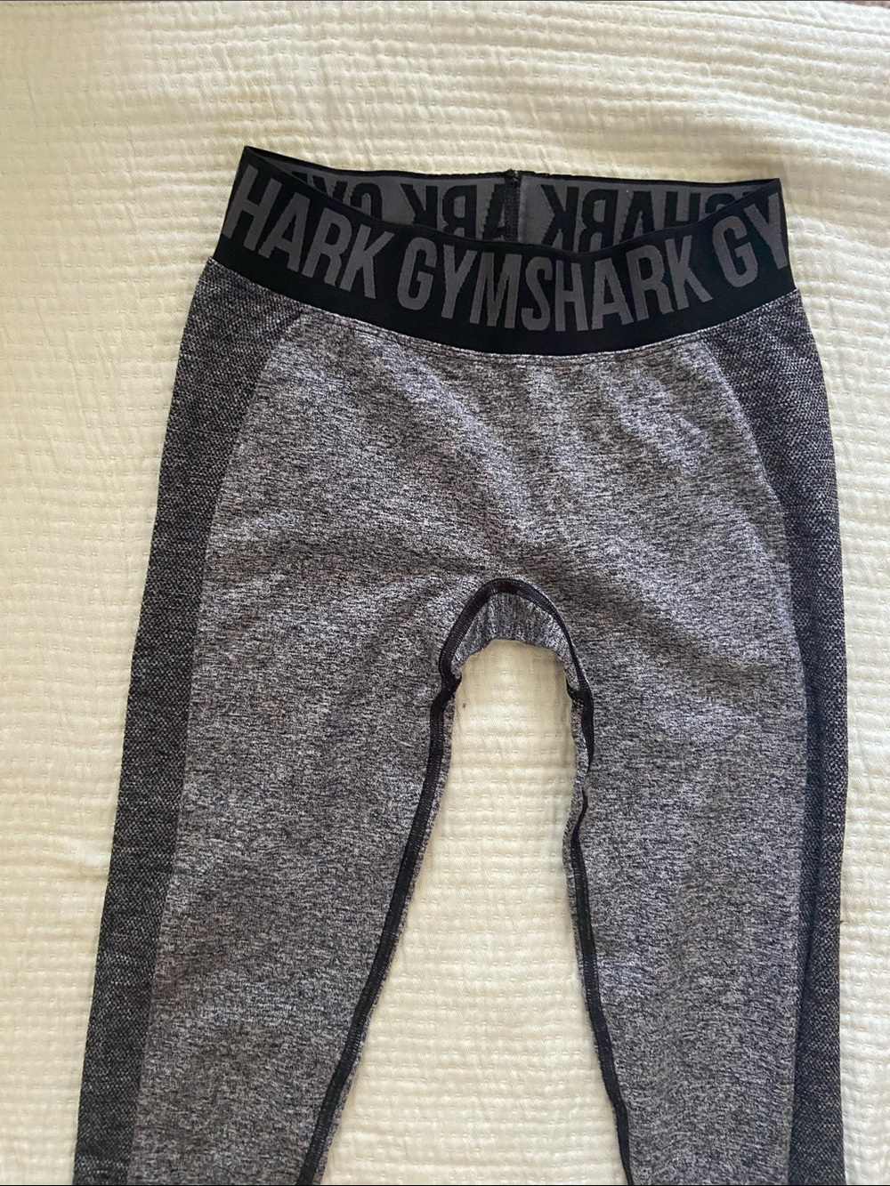 Gymshark Grey Seamless Low-rise Leggings with Branded Waistband